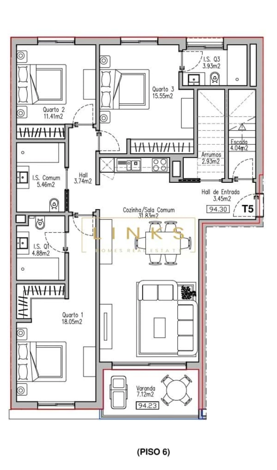 Apartamento T6 para Venda em Funchal (São Pedro) Foto 56