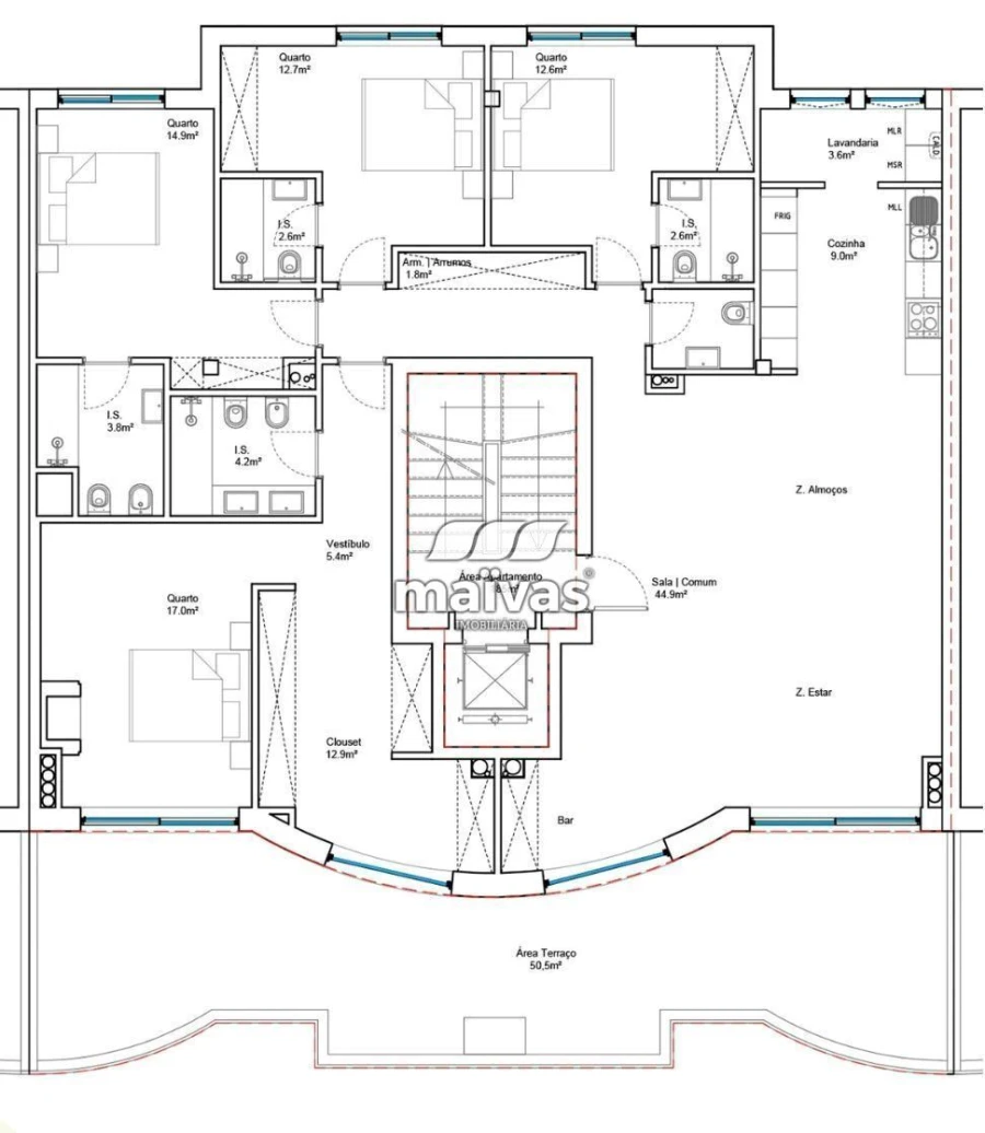 Apartamento T4 para Venda em Matosinhos e Leça da Palmeira Foto 39