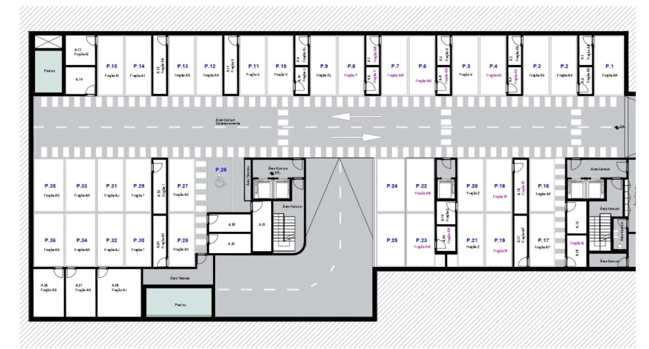 Apartamento T3 para Venda em Canidelo Planta 2