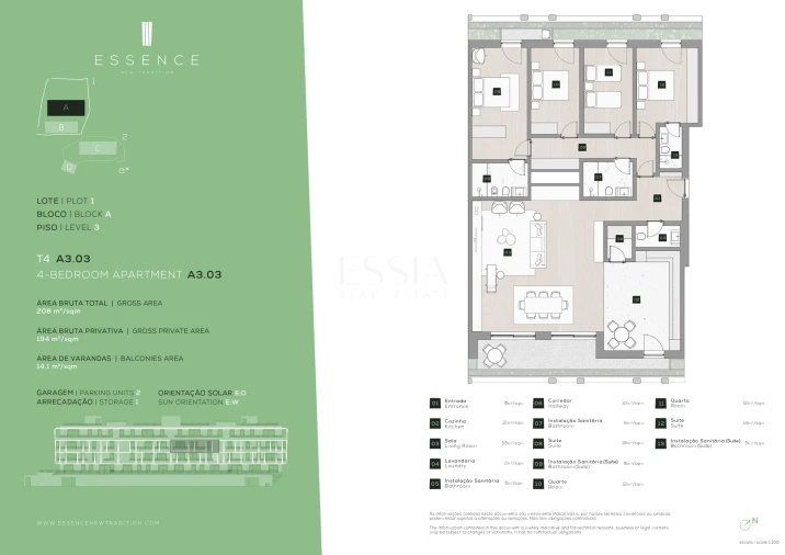 Apartamento T4 para Venda em Campanhã Planta 1