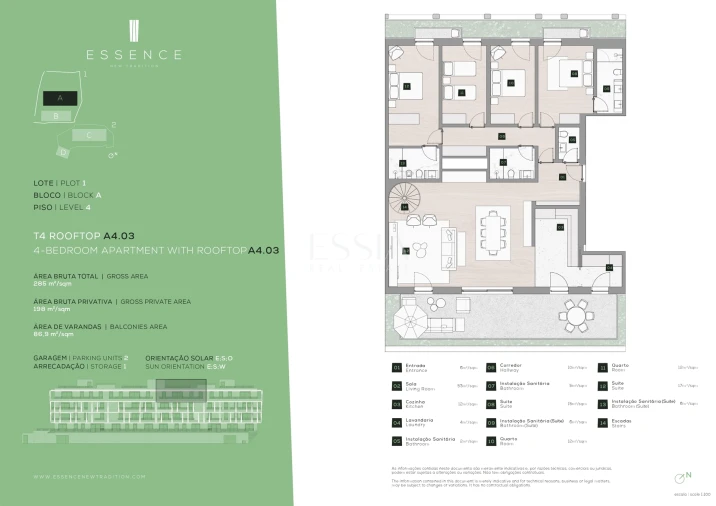 Apartamento T4 para Venda em Campanhã Planta 1