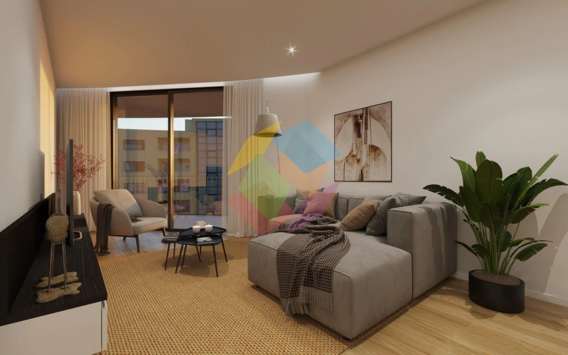 Apartamento T1 para Venda em Santa Maria de Lamas Foto 2