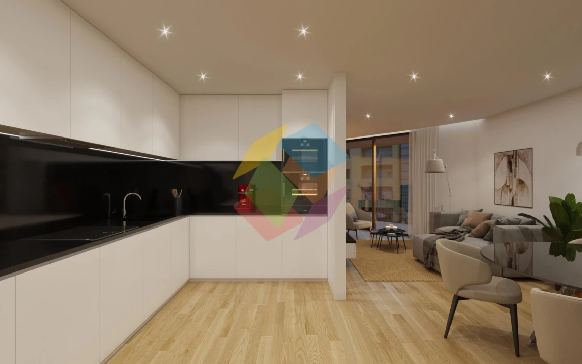 Apartamento T1 para Venda em Santa Maria de Lamas Foto 4