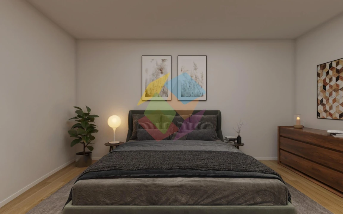 Apartamento T1 para Venda em Santa Maria de Lamas Foto 9