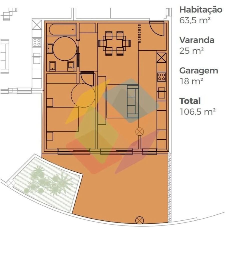 Apartamento T1 para Venda em Santa Maria de Lamas Foto 14