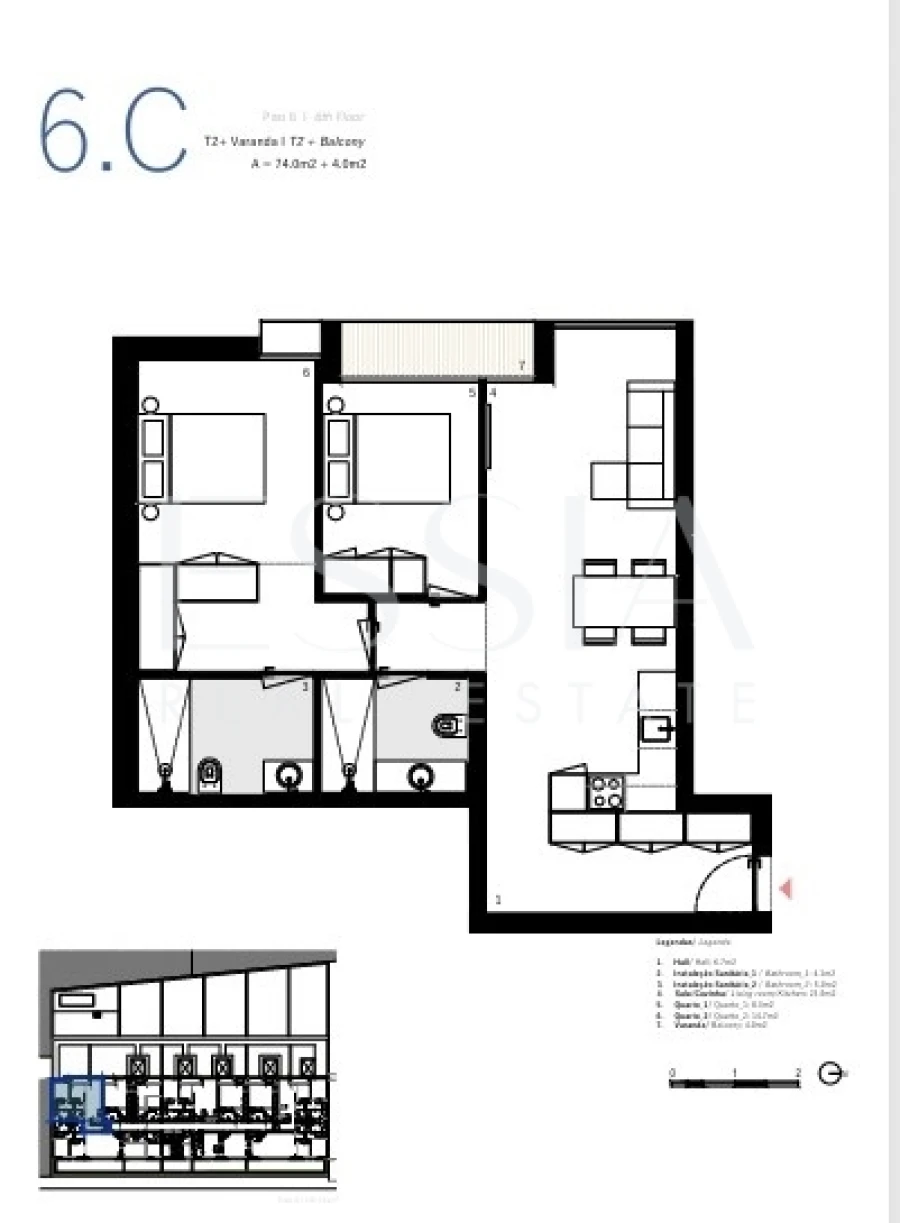 Apartamento T2 para Venda em Matosinhos e Leça da Palmeira Foto 17