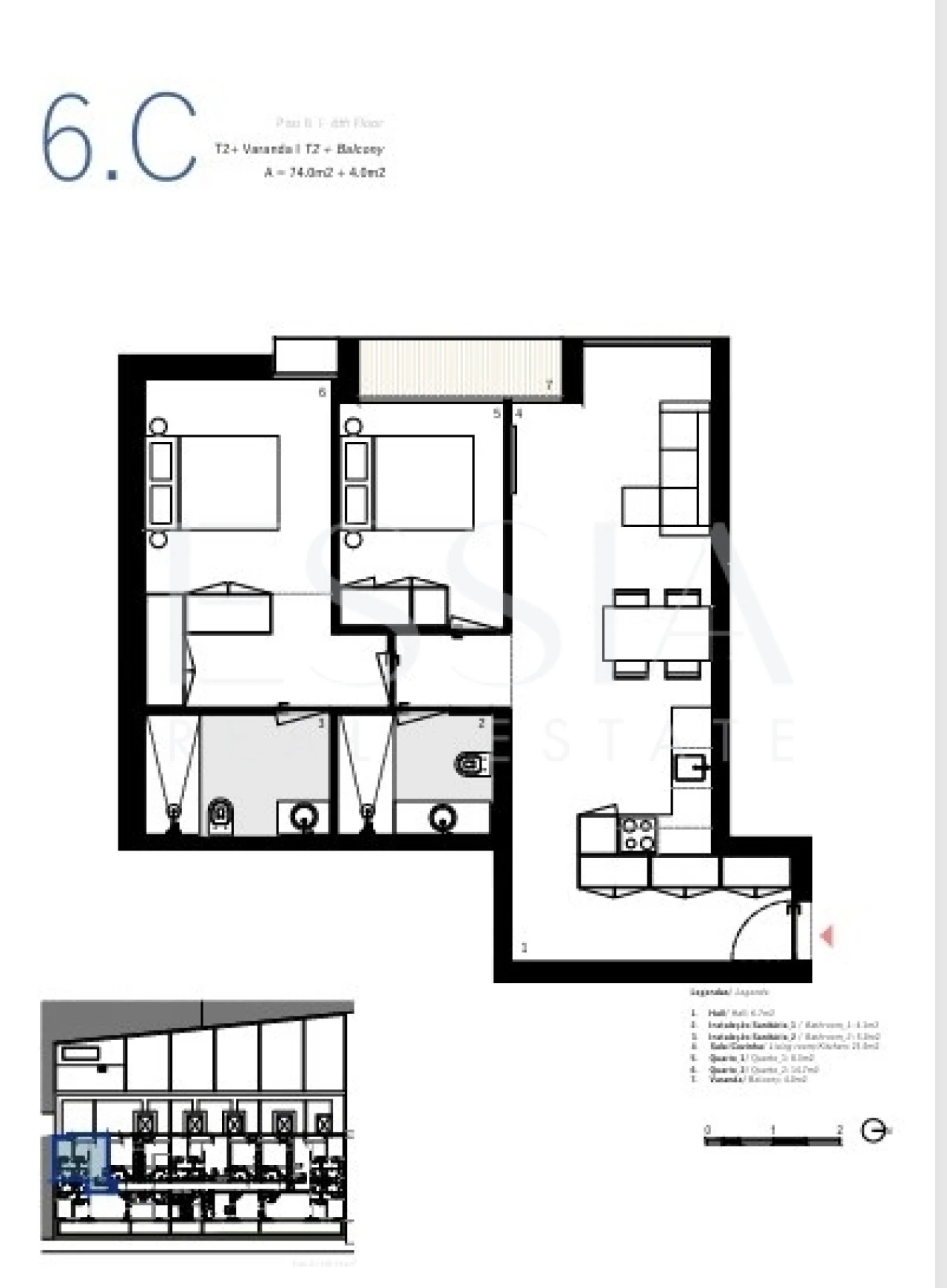 Apartamento T2 para Venda em Matosinhos e Leça da Palmeira Foto 17