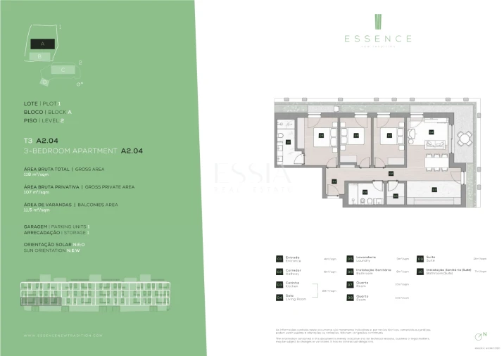 Apartamento T3 para Venda em Campanhã Planta 1