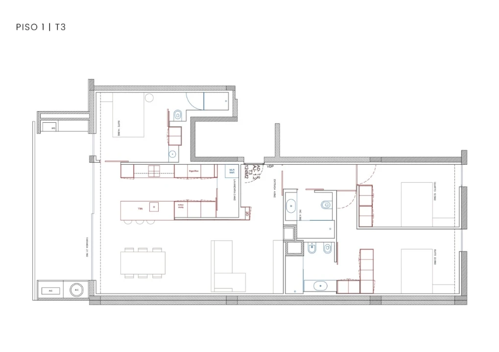 Apartamento T3 para Venda em Apúlia e Fão Planta 3