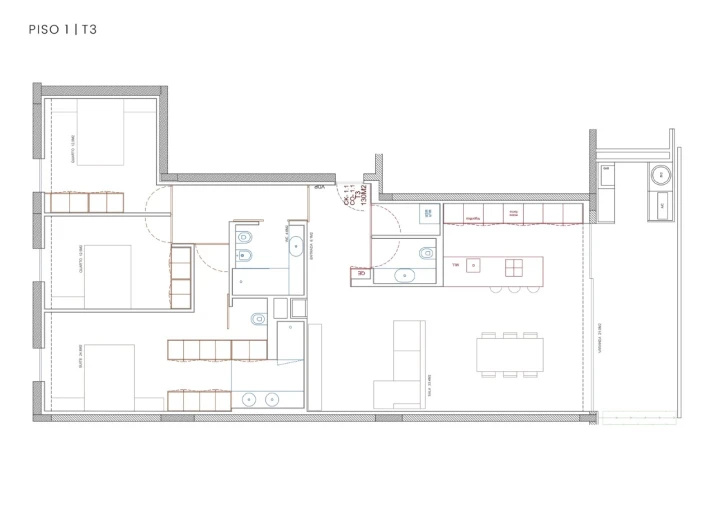 Apartamento T3 para Venda em Apúlia e Fão Planta 2