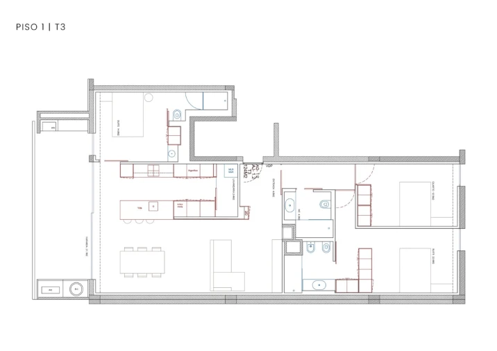 Apartamento T3 para Venda em Apúlia e Fão Planta 3