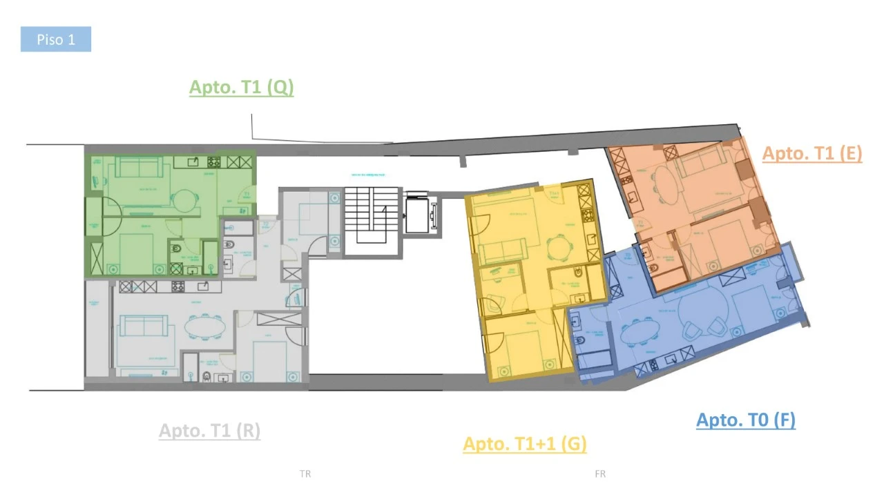 Apartamento T2 para Venda em São Vicente (Braga) Planta 2