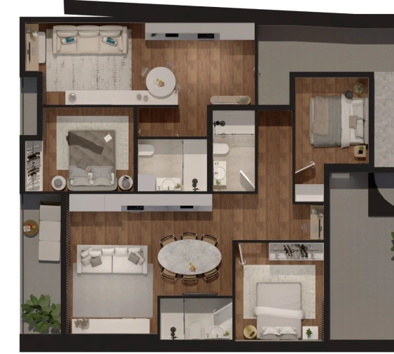 Apartamento T2 para Venda em São Vicente (Braga) Planta 3
