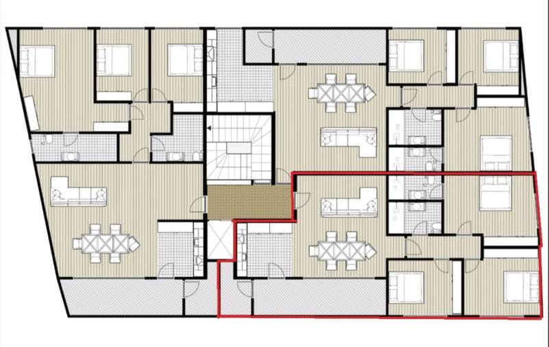 Apartamento T3 para Venda em Ferreiros e Gondizalves Planta 1