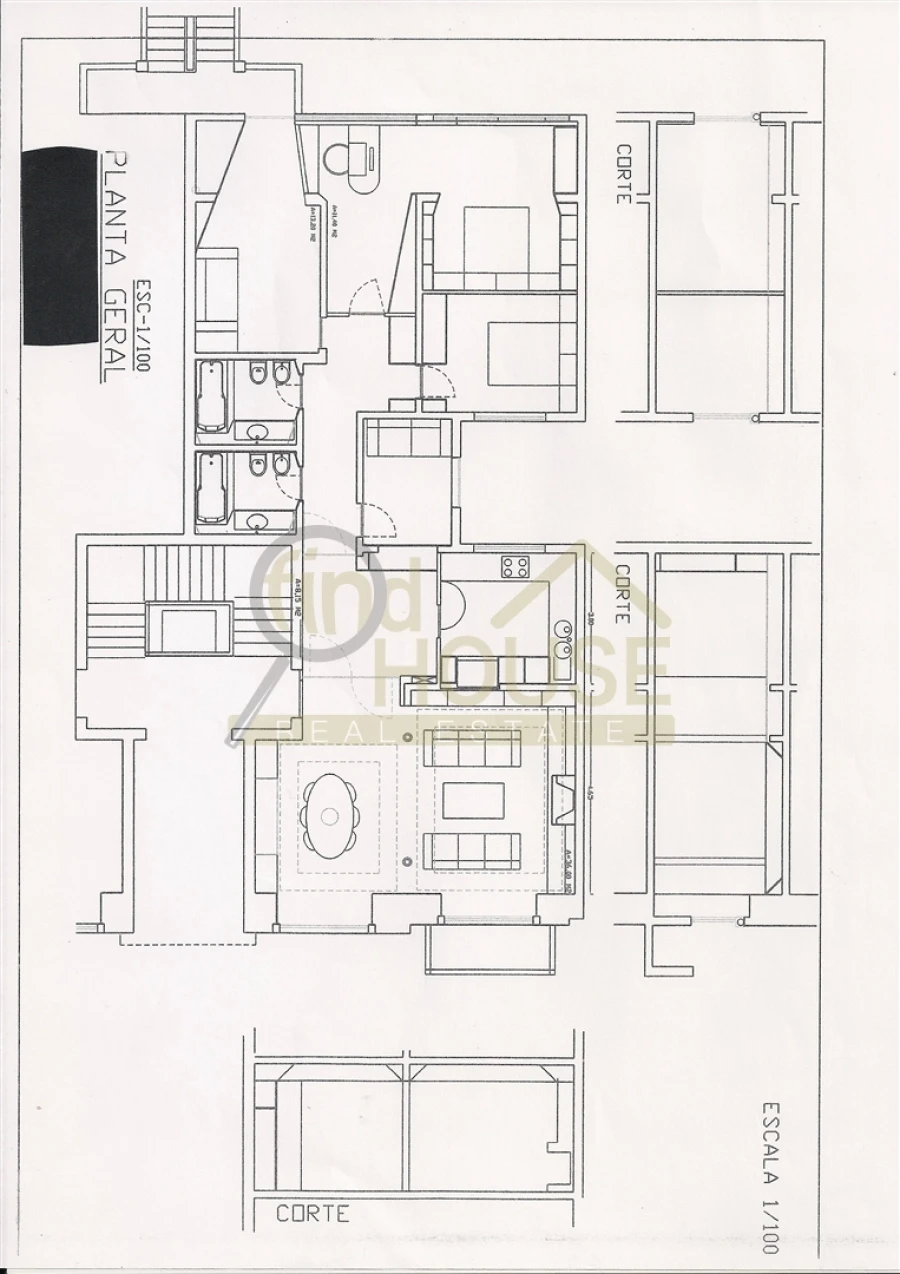 Apartamento T4 para Venda em Avenidas Novas Planta 1