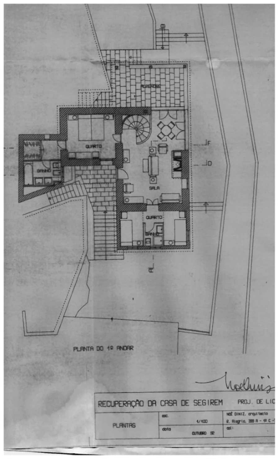 Moradia T4 para Venda em Loivo Planta 1