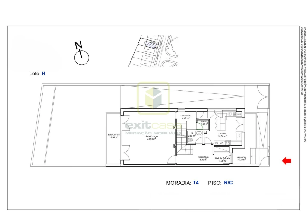 Moradia T4 para Venda em Tavarede Planta 2