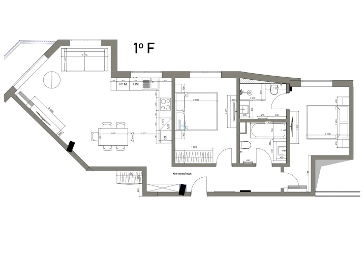Apartamento T2 para Venda em Armação de Pera Planta 1