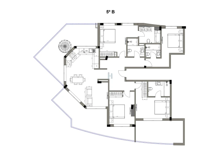 Apartamento T4 para Venda em Armação de Pera Planta 1
