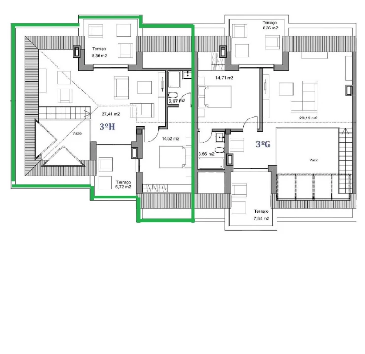 Apartamento T4 para Venda em Viseu Foto 20