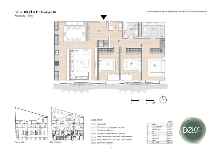Apartamento T3 para Venda em Paranhos Planta 1