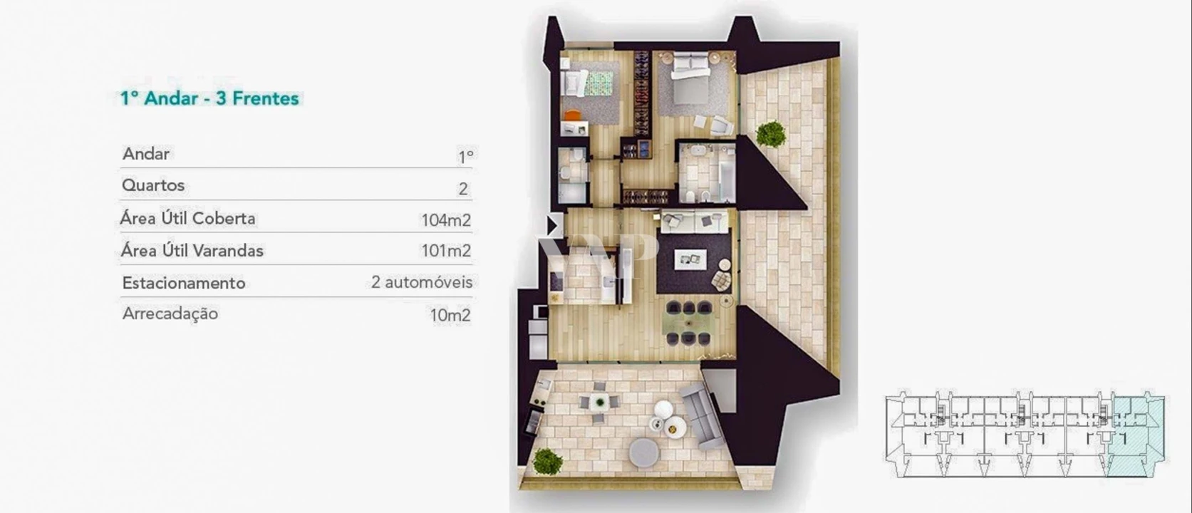 Apartamento T2 para Venda em Quarteira Foto 20