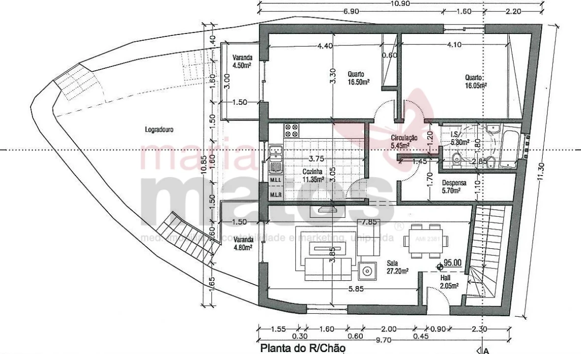 Terreno para Venda em São Bartolomeu dos Galegos e Moledo Foto 2