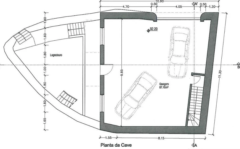 Terreno para Venda em São Bartolomeu dos Galegos e Moledo Planta 1