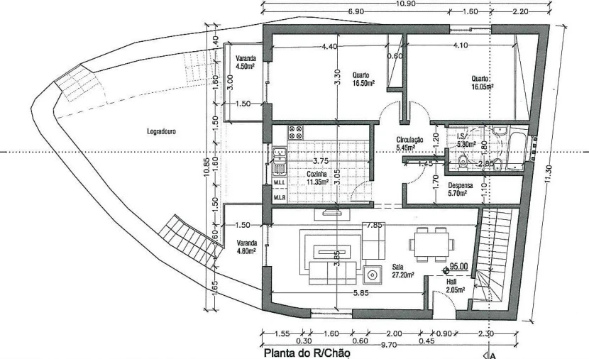 Terreno para Venda em São Bartolomeu dos Galegos e Moledo Planta 2