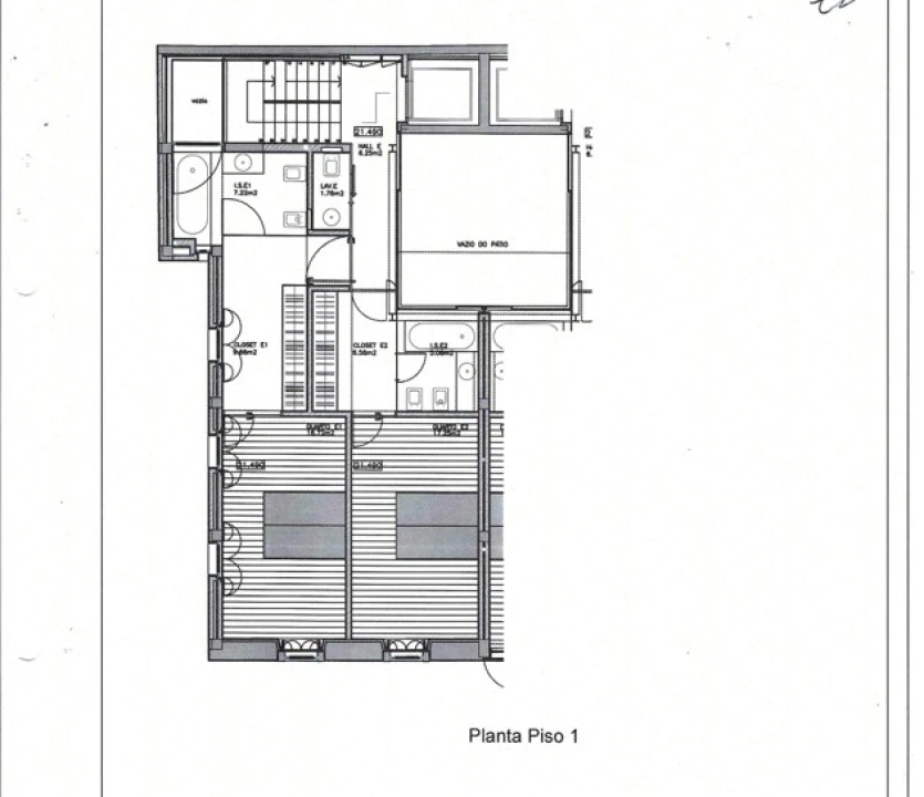 Moradia T3 para Arrendamento em Cascais e Estoril Planta 3
