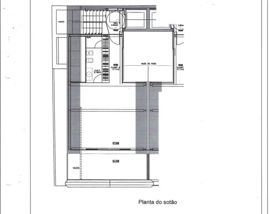 Moradia T3 para Arrendamento em Cascais e Estoril Planta 4