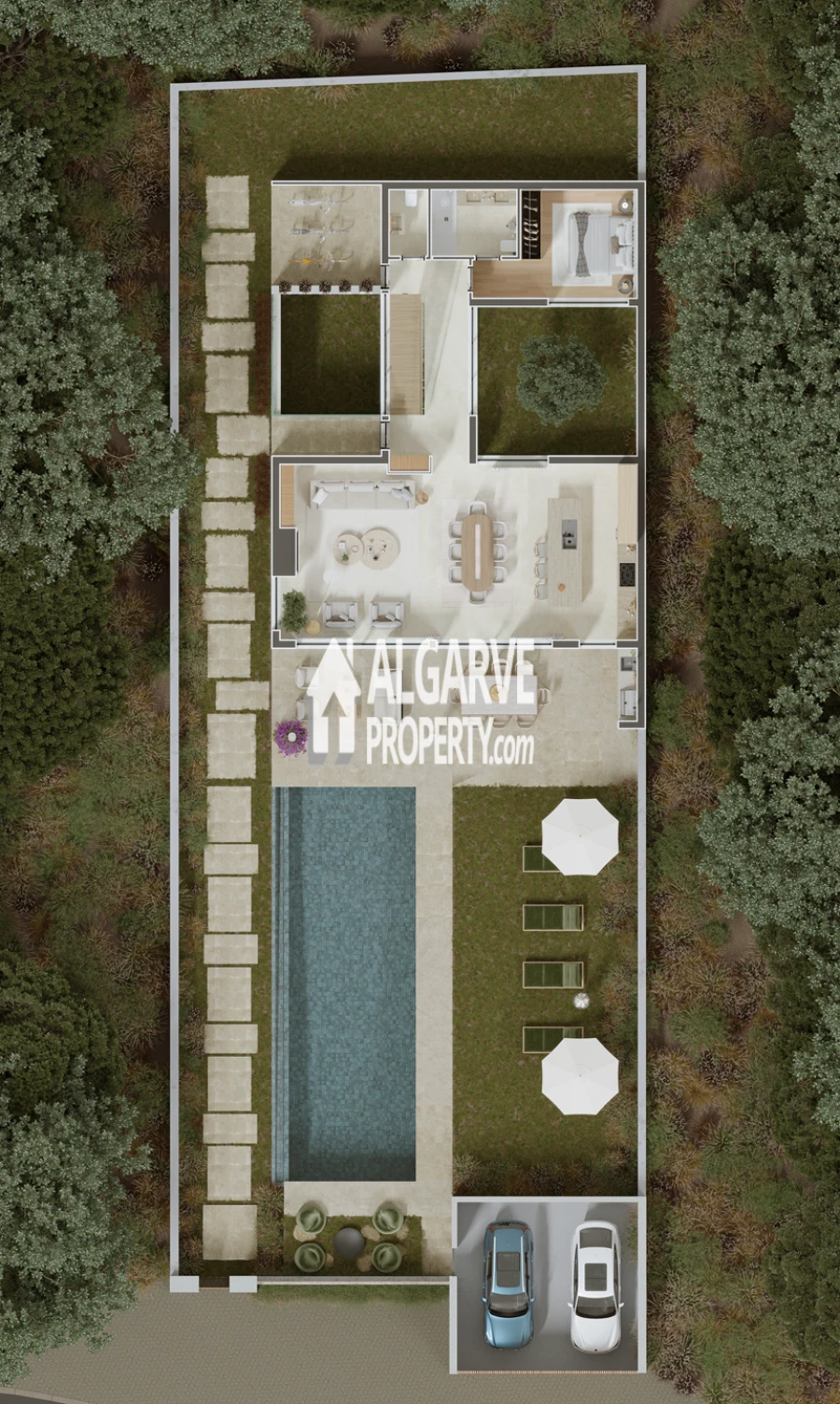 Moradia T4 para Venda em Quarteira Planta 1