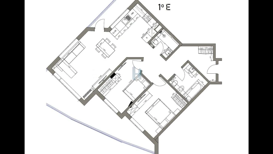 Apartamento T2 para Venda em Armação de Pera Planta 1