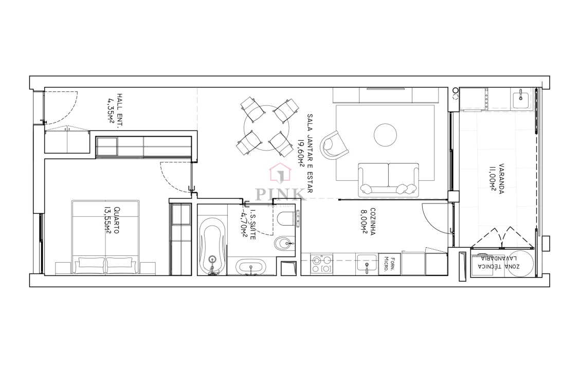 Apartamento T1 para Venda em São Martinho Foto 14