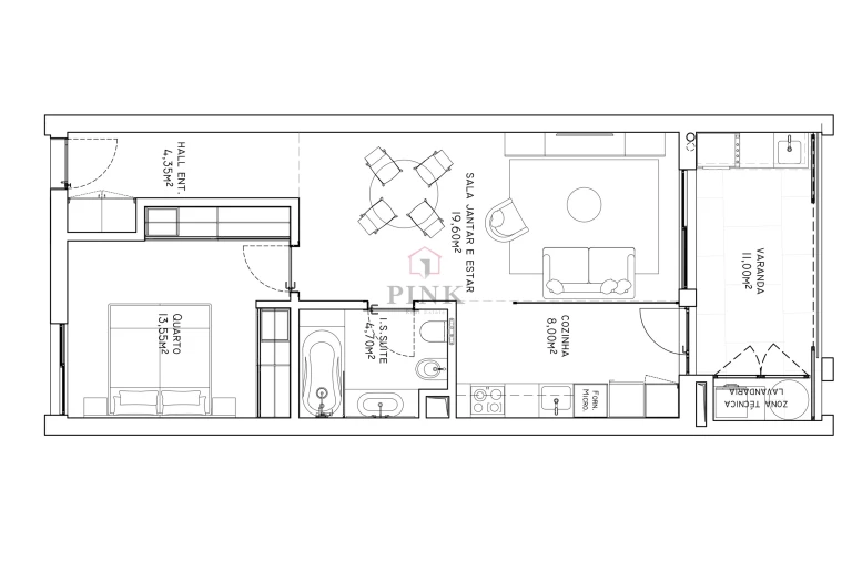 Apartamento T1 para Venda em São Martinho Foto 14