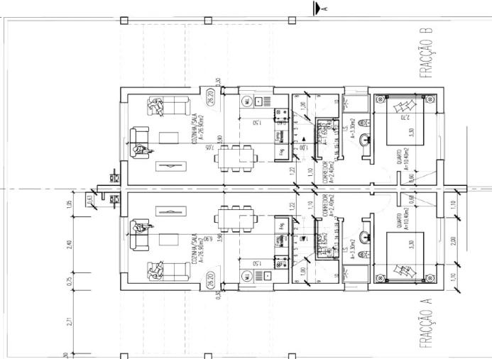 Moradia T3 para Venda em Fernao Ferro Planta 1