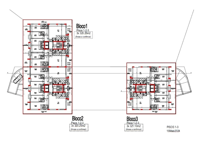 Apartamento T3 para Venda em Montijo e Afonsoeiro Planta 1