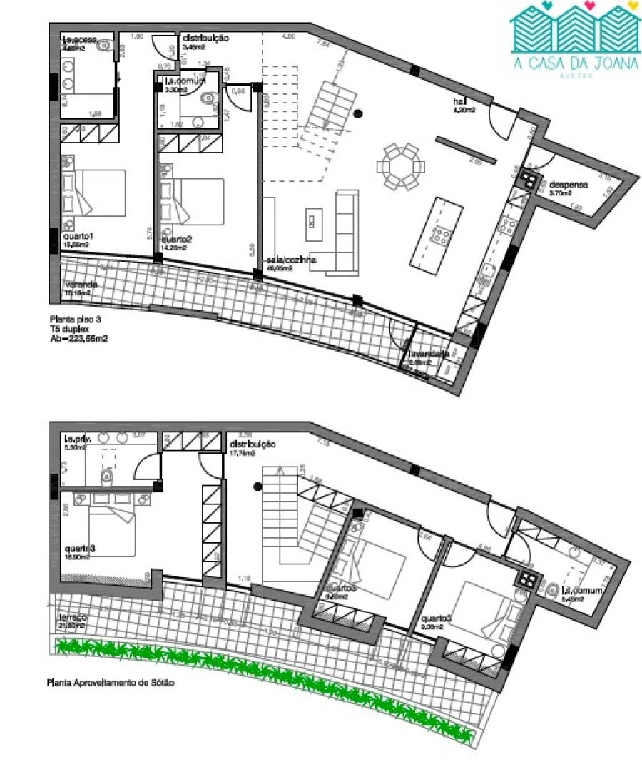 Apartamento T5 para Venda em Aradas Planta 1
