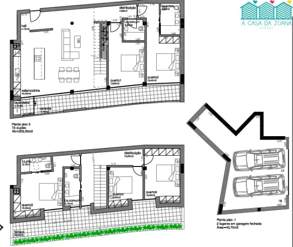Apartamento T5 para Venda em Aradas Planta 1