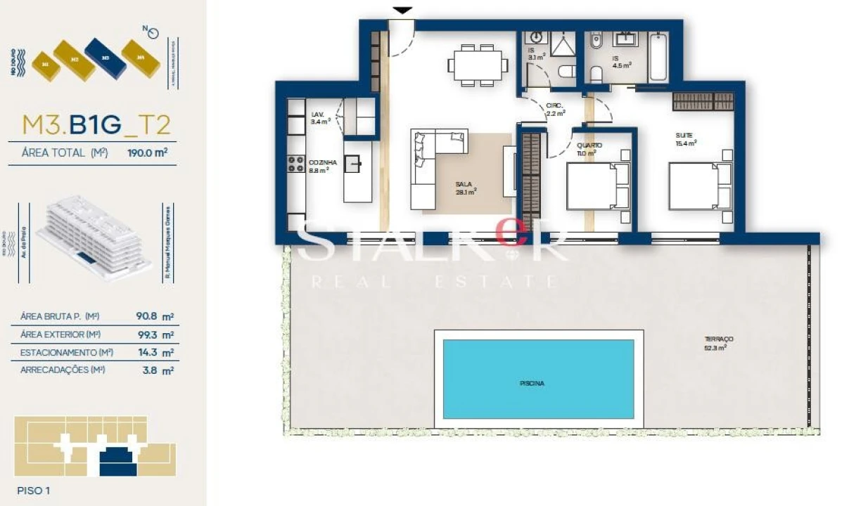 Apartamento T2 para Venda em Canidelo Foto 35