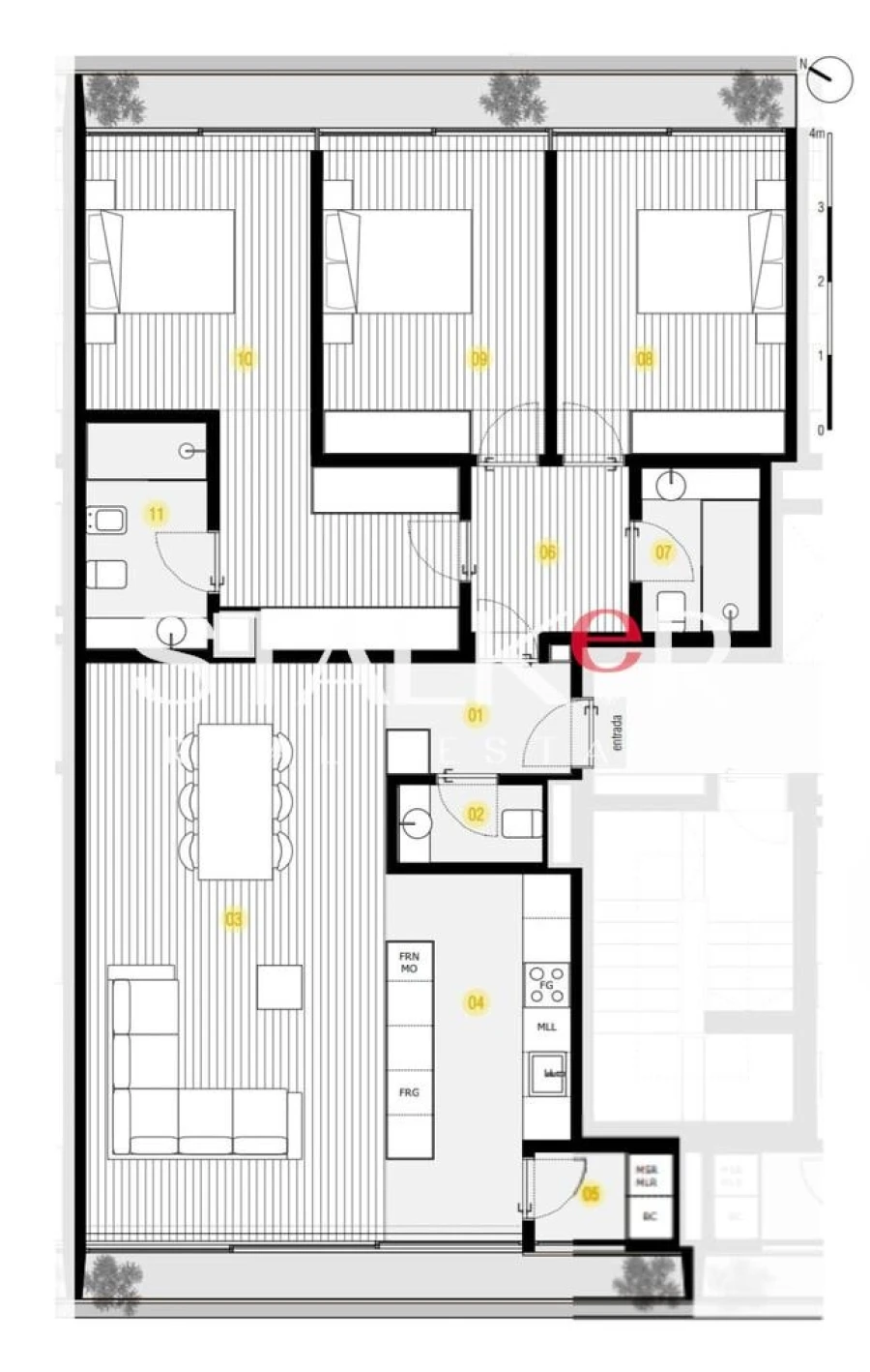 Apartamento T3 para Venda em Canidelo Foto 14