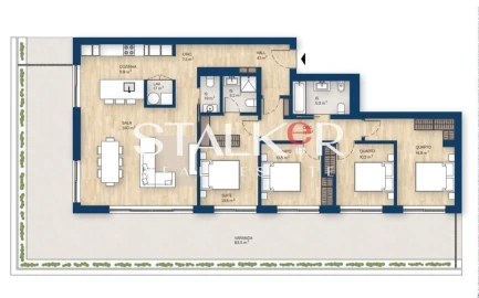 Apartamento T4 para Venda em Canidelo