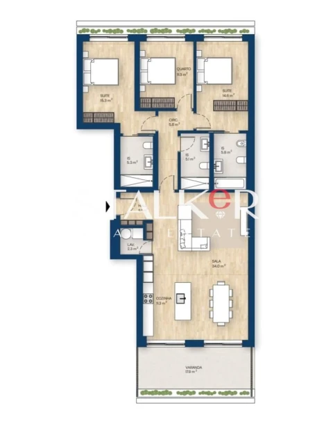 Apartamento T3 para Venda em Canidelo