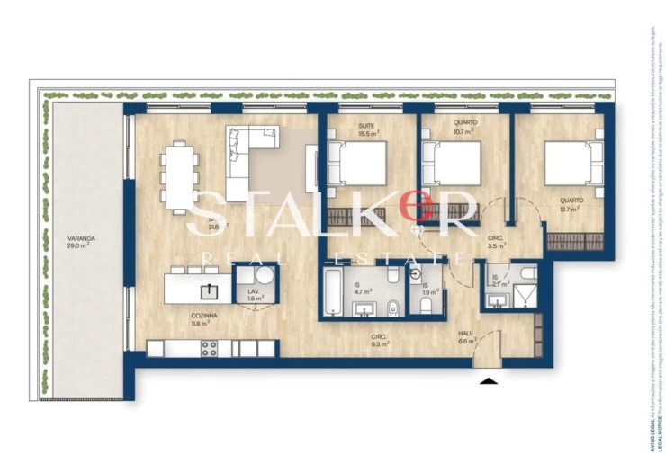 Apartamento T3 para Venda em Canidelo Foto 35