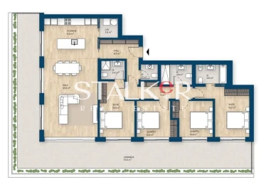 Apartamento T4 para Venda em Canidelo