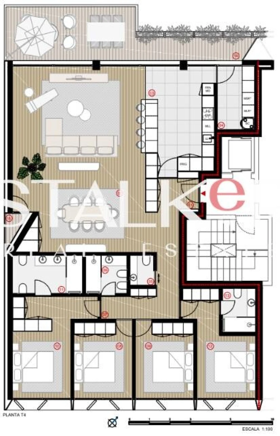 Apartamento T4 para Venda em Canidelo Foto 27