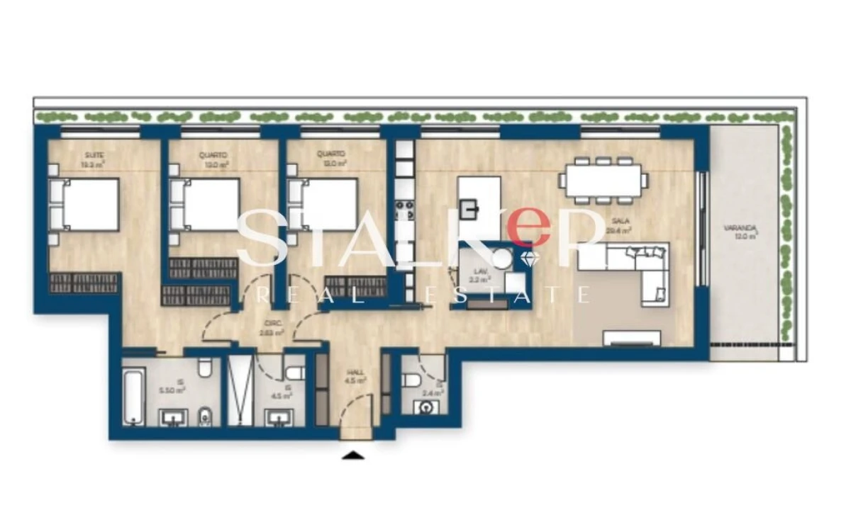 Apartamento T3 para Venda em Canidelo Foto 35