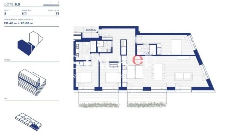 Apartamento T3 para Venda em Campanhã