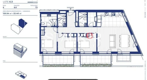Apartamento T3 para Venda em Campanhã