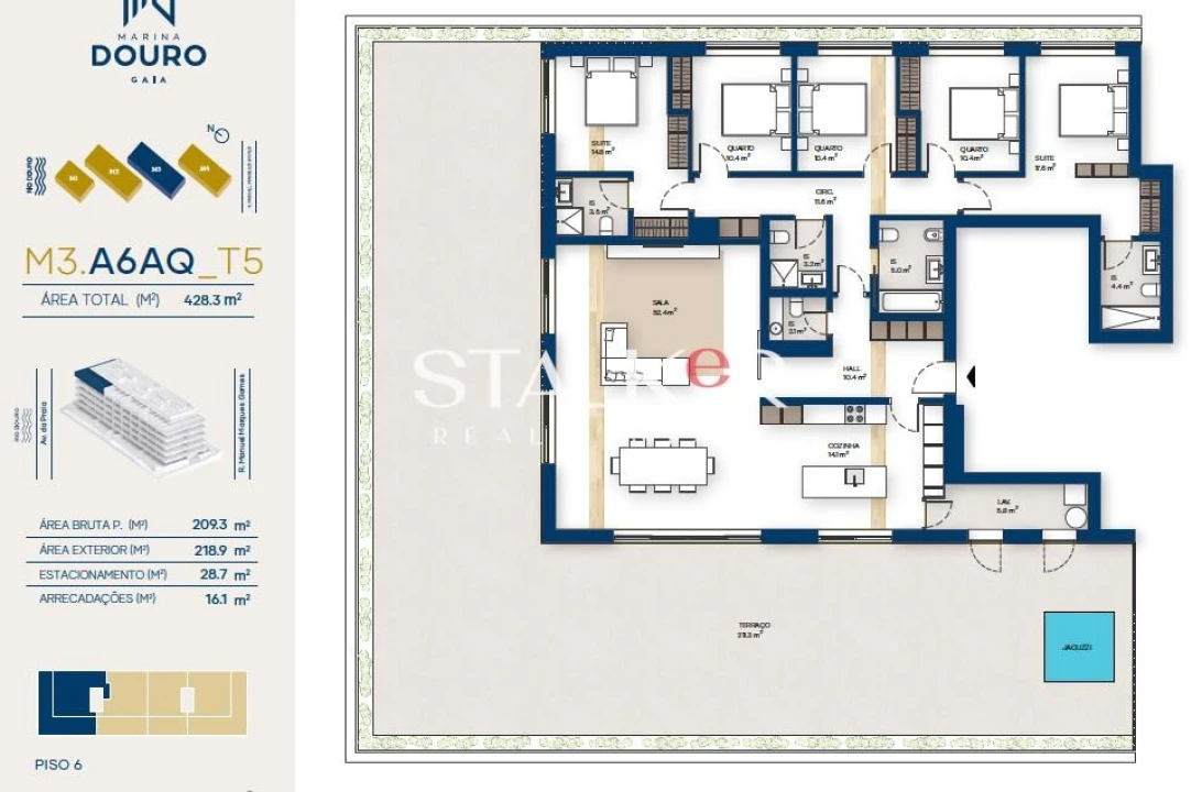 Apartamento T5 para Venda em Canidelo Foto 35